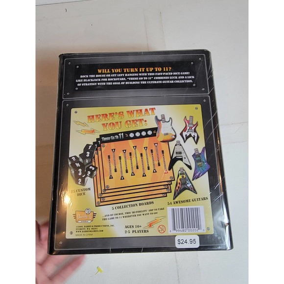 These Go To 11 Dice Game Guitar Rock And Roll Barnes & Noble Exclusive New - Picture 2 of 4